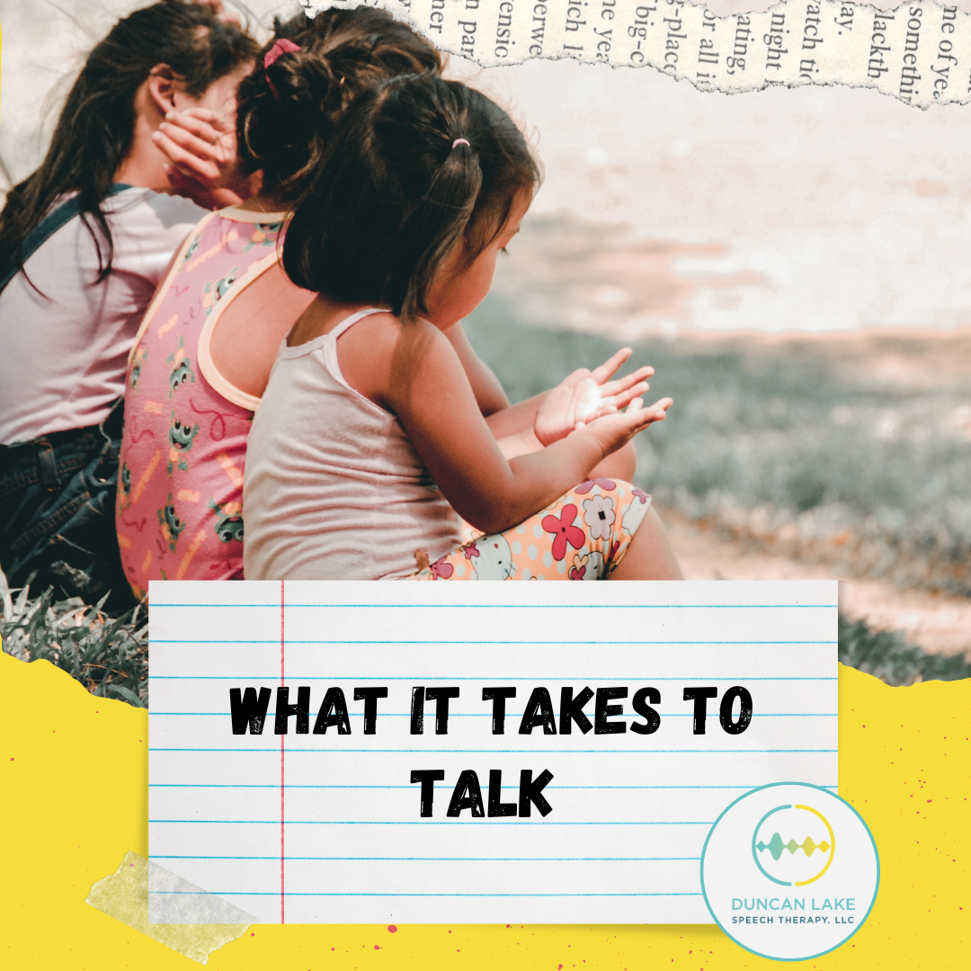 What it takes to talk