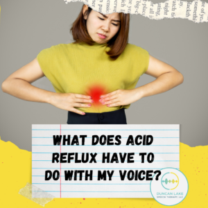 What does acid reflux have to do with my voice?