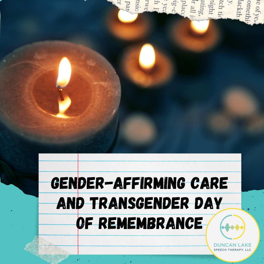 Gender-affirming care and Trans Day of Remembrance
